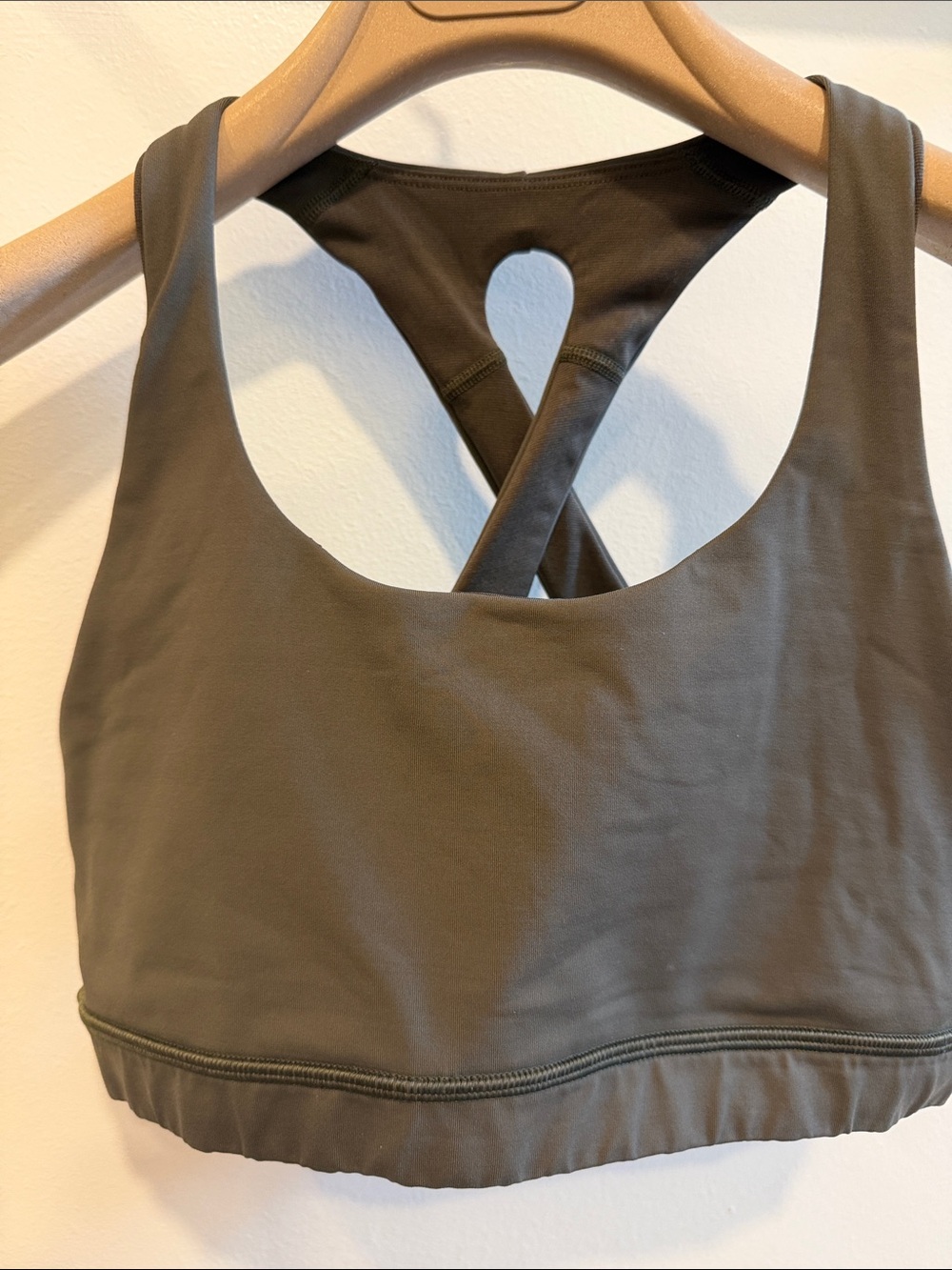 lululemon athletica Olive Green Cross-Back Sports Bra